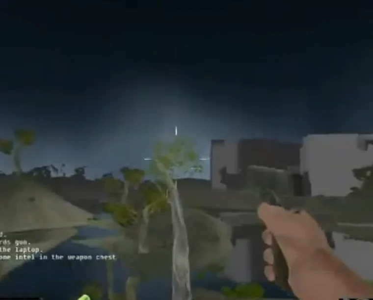 A screenshot from one of my first games