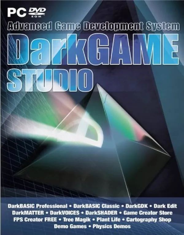 The DarkGAME Studio box, which bundled DarkBASIC Professional and Dark GDK. The copy I bought in 2008 looked like this